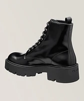 Monolith Polished Leather Lug Boots