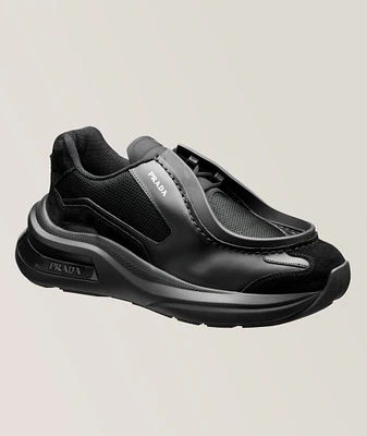 Systeme Brushed Leather Sneakers