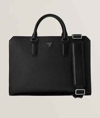 Turin Savona Leather Slim Briefcase 