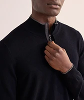 Wool-Blend Half-Zip Sweater