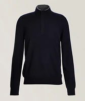 Wool-Blend Half-Zip Sweater