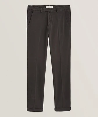 Stretch-Cotton Jersey Chinos