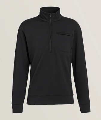 Double-Knit Half-Zip Sweater