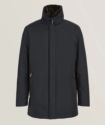 Padded Fur Trim Parka