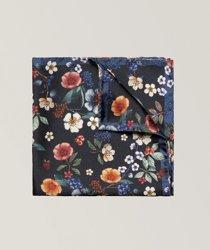 Floral Silk Pocket Square