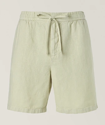 Linen-Lyocell Drawstring Shorts