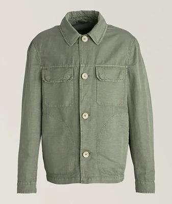 Linen-Cotton Overshirt