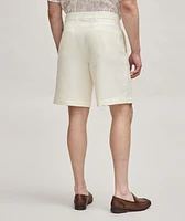 Herringbone Textured Bermuda Shorts