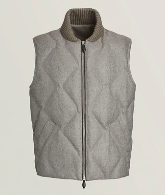 Herringbone Quilted Puffer Vest