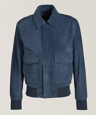 Lambskin-Suede Flight Jacket