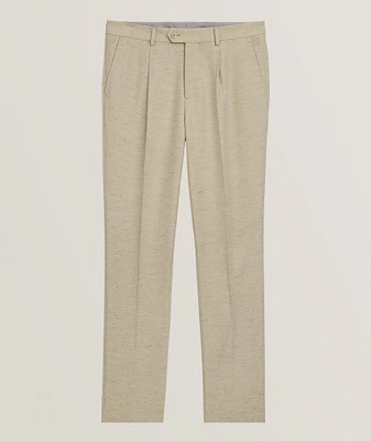 Herringbone Wool-Cashmere Pants