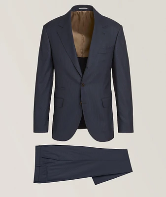 Tonal Micro-Houndstooth Virgin Wool Suit