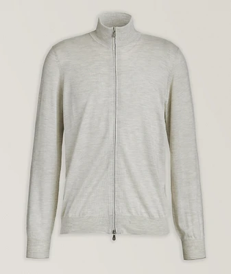 Wool-Cashmere Full-Zip Sweater