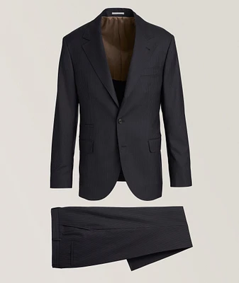 Pinstripe Virgin Wool Suit