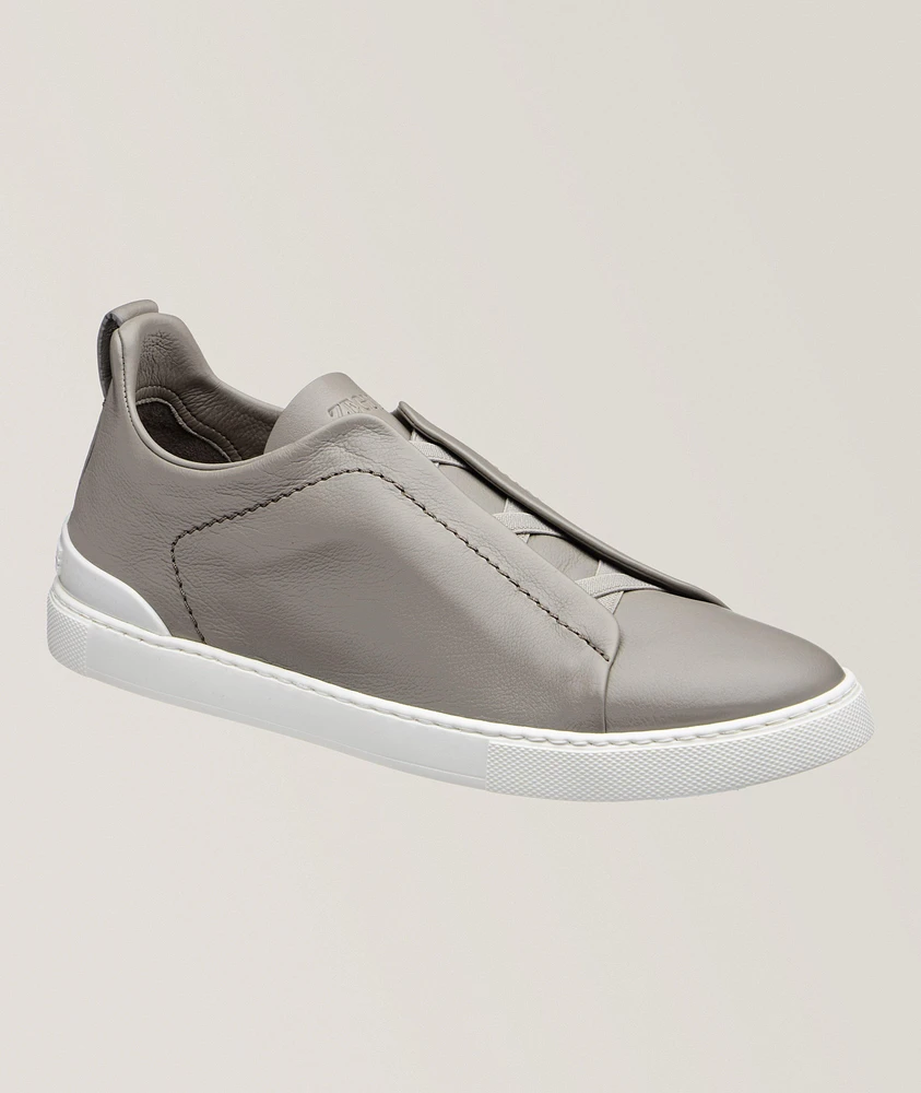 Triple Stitch Secondskin Leather Sneakers