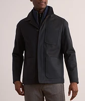 Insert Virgin Wool-Blend Carcoat
