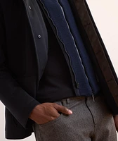 Insert Virgin Wool-Blend Carcoat