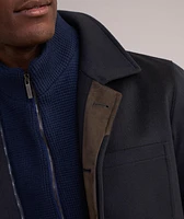 Insert Virgin Wool-Blend Carcoat