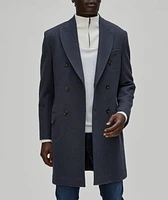 Wool-Blend Double-Breasted Coat