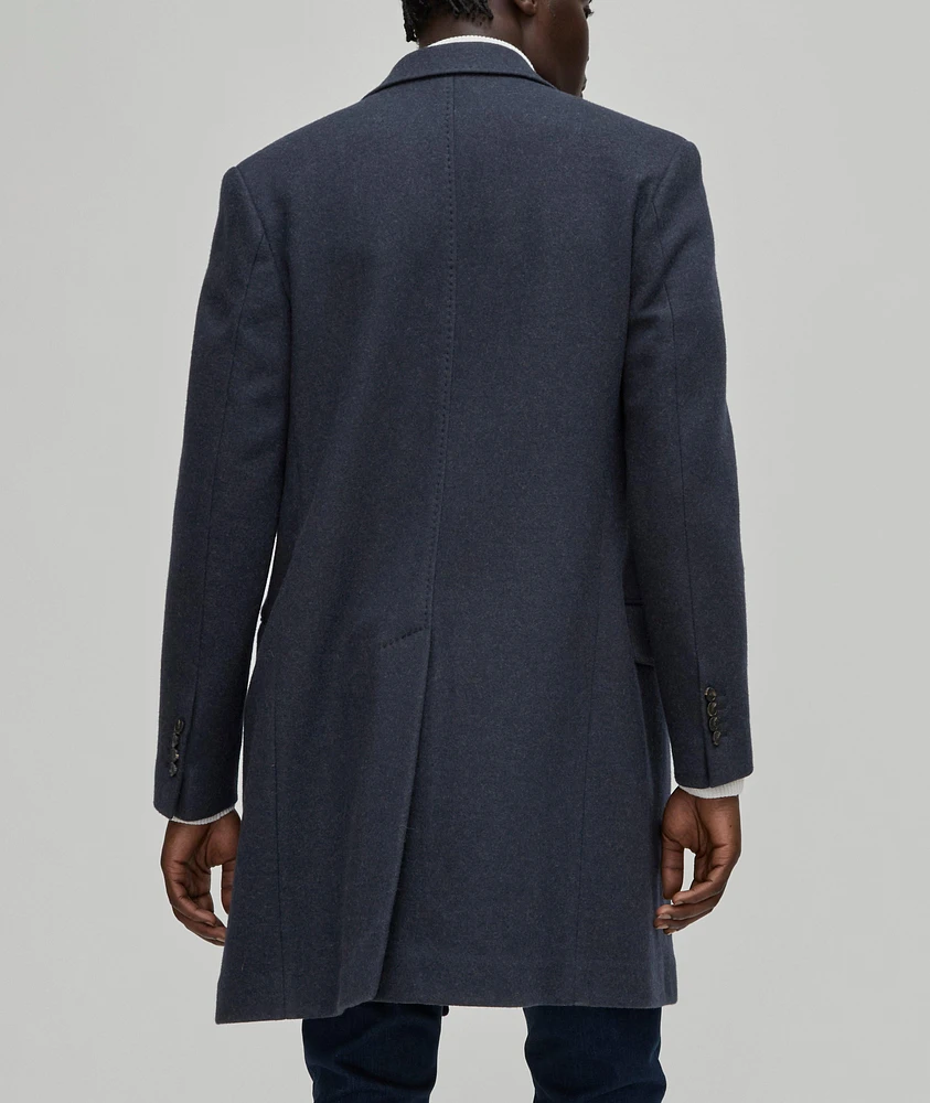 Wool-Blend Double-Breasted Coat