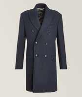 Wool-Blend Double-Breasted Coat