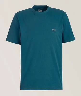 Embroidered Logo Patch Cotton T-Shirt