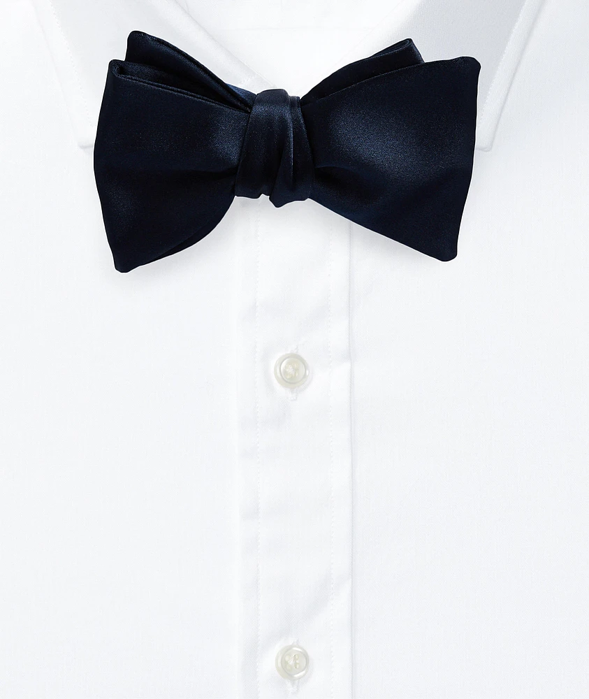 Hand Stitched Silk Satin Bow Tie 