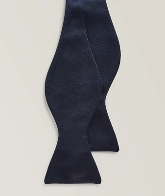 Hand Stitched Silk Satin Bow Tie 
