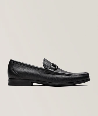 Gancini Ornament Leather Moccasins