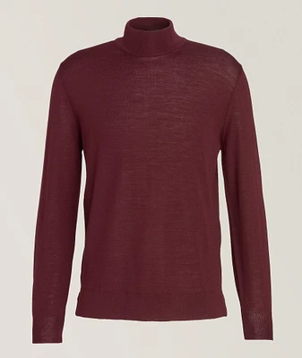 Merino Wool Mock Neck Sweater