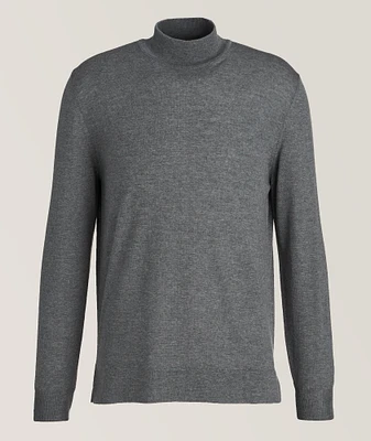 Extrafine Merino Wool Mock Neck Sweater