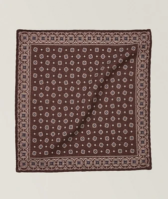 Paisley Wool-Cotton Pocket Square
