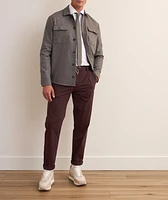 Drawstring Stretch-Cotton Joggers