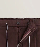 Drawstring Stretch-Cotton Joggers