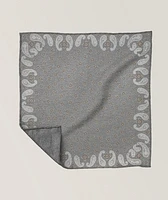 Mini Neat Wool-Cotton Pocket Square