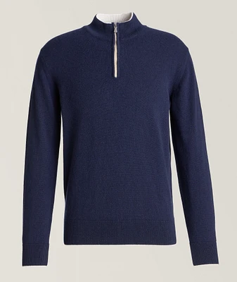 Cashmere Quarter-Zip Sweater