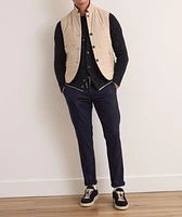 Wool-Blend Pressed-Crease Trousers