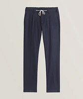Wool-Blend Pressed-Crease Trousers