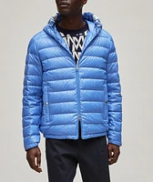 Cornour Contrast Stripe Hooded Down Jacket