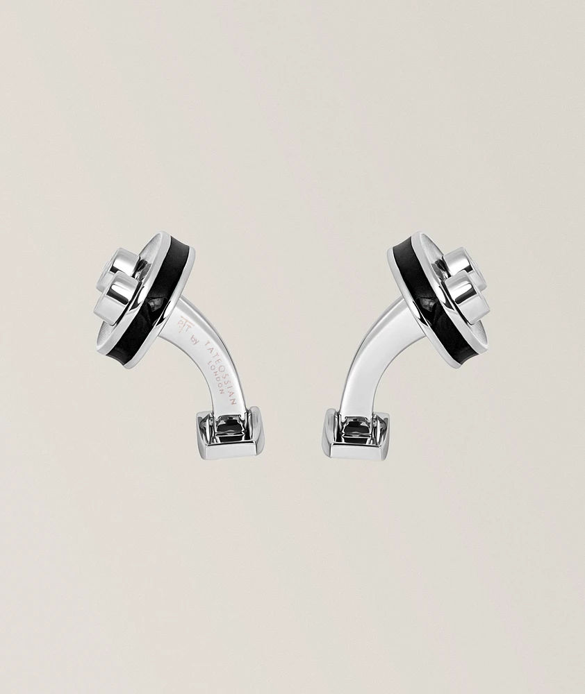 Sports Ice Racing Car Cufflinks 