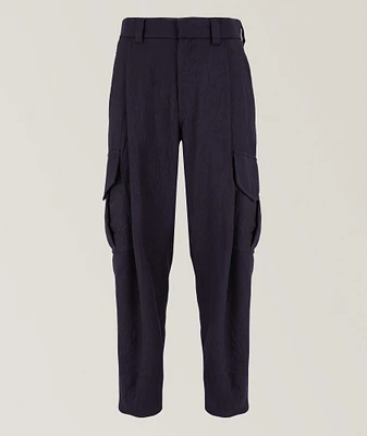 Single-Pleat Wool Cargo Pants