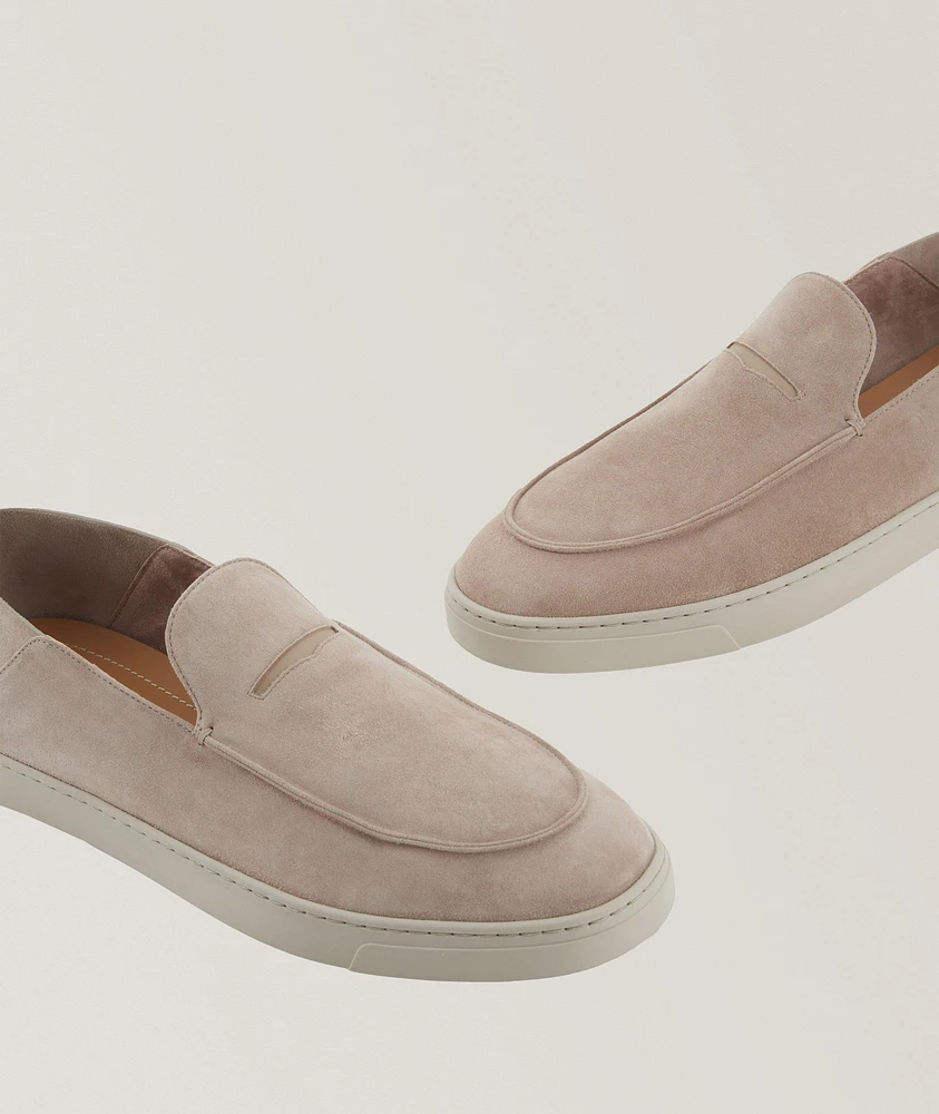 Suede Penny Loafers
