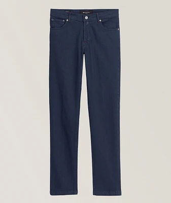 Stretch-Cotton Five-Pocket Pants