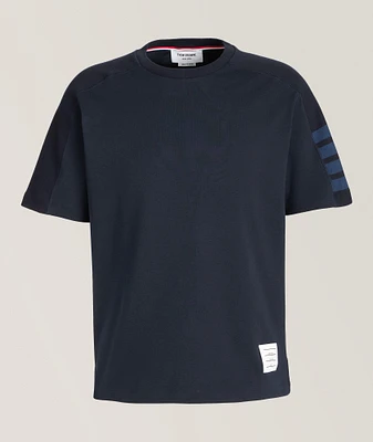 Four-Bar Cotton T-Shirt