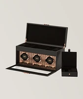 Axis Triple-Watch Winder With Storage