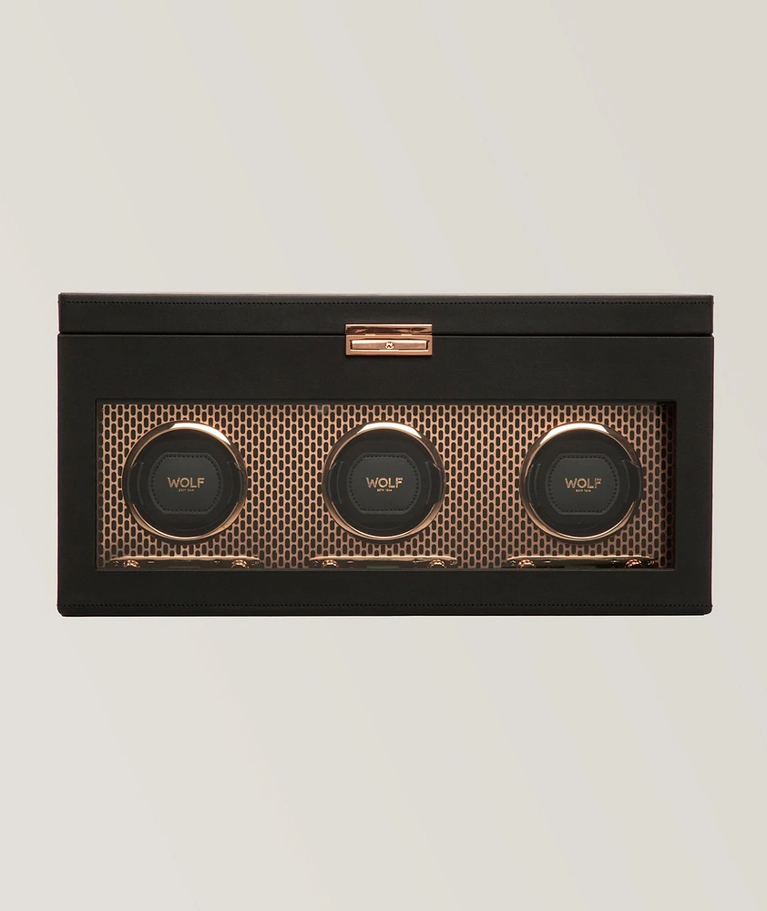Axis Triple-Watch Winder With Storage