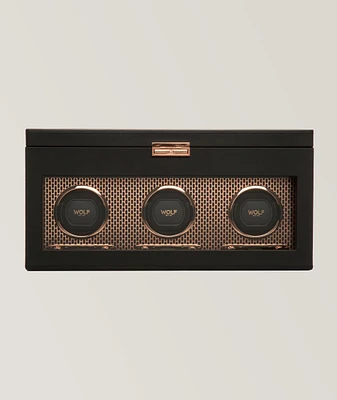 Axis Triple-Watch Winder With Storage