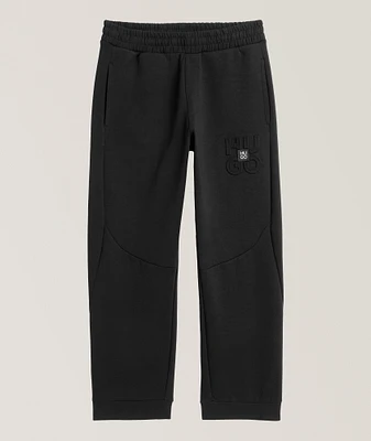 Stacked Box Logo Cotton-Blend Sweatpants