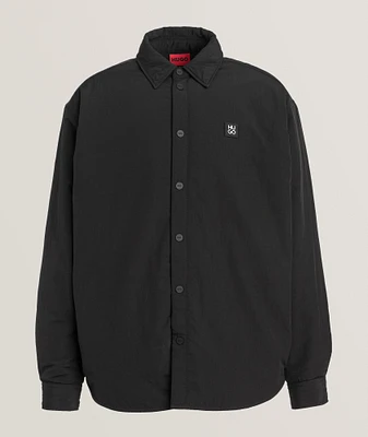 Stacked Logo Badge Padded Overshirt
