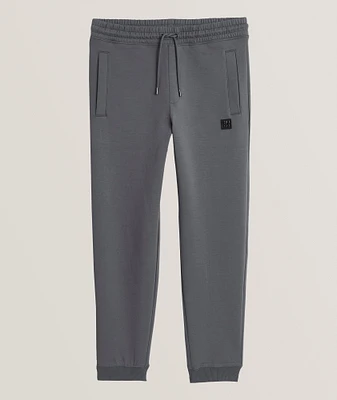Stacked Box Logo Cotton-Blend Sweatpants